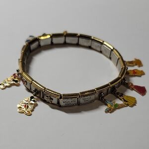 Disney-Inspired Gold & Silver Tone Charm Bracelet - Women's Jewelry